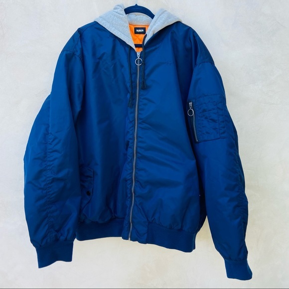 HUDSON Oversized Bomber/Flight Jacket EUC sz XL - Picture 5 of 14